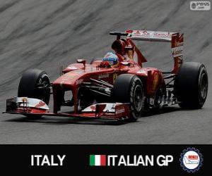 yapboz Fernando Alonso - Ferrari - İtalyan Grand Prix 2013, 2º sınıflandırılmış